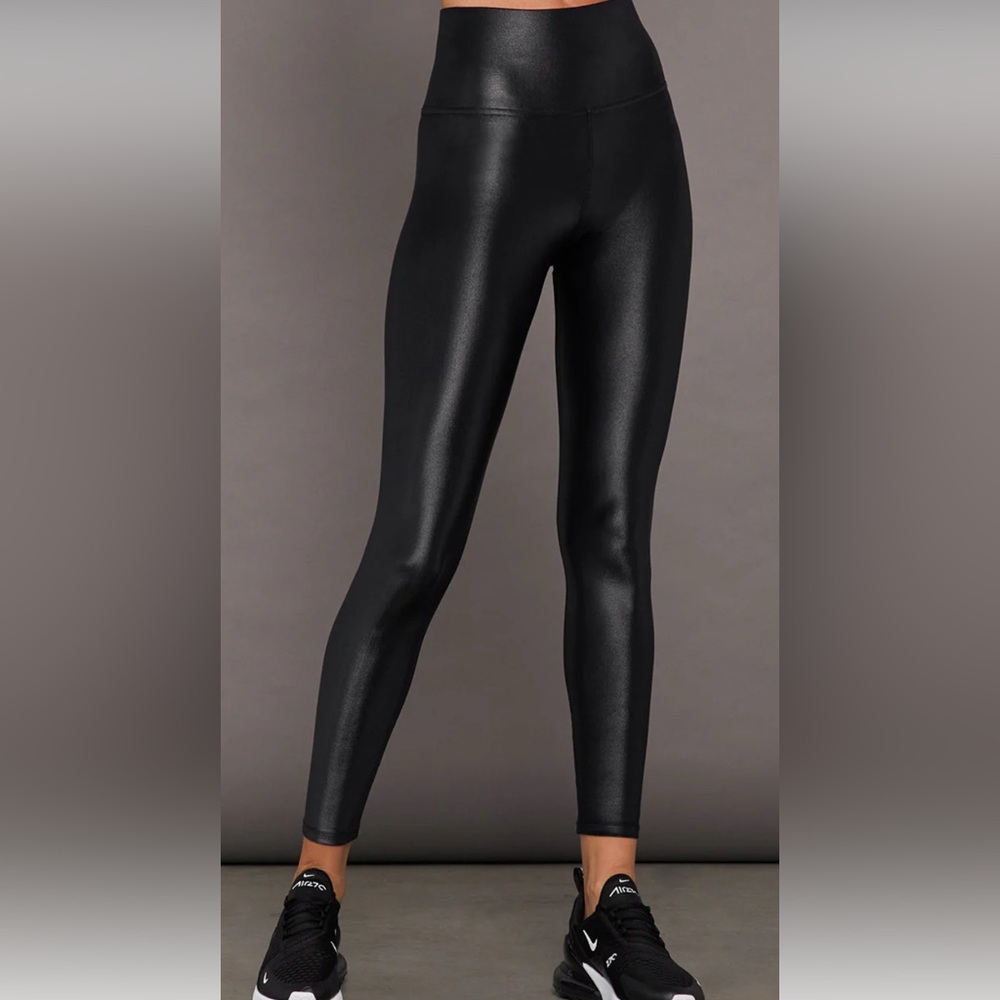 NWT carbon38 Black Shiny Leggings